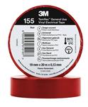 TAPE VINYL 155 19MMX20M RØD