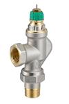 Danfoss RA-DV UK radiatorventil 1/2''. Omvendt vinkelløbende med indbygget trykregulator til 2-strengsanlæg, 013G7710