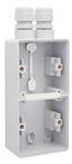 UNDERLAG 2-MODUL, 2X M20, IP55, GRÅ