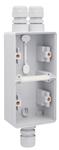 UNDERLAG 2-MODUL, 3X M20, IP55, GRÅ