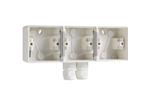 UNDERLAG 3-MODUL, 2X M20, IP55, HVID