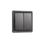 JALOUSIAFBRYDER, 10A, IP55, SORT