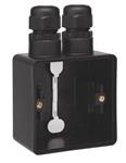 UNDERLAG 1-MODUL, 2X M20, IP55, SORT