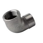 VINKEL 90GR 1/2" NIPPEL/MUFFE AISI 304
