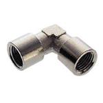 ELBOW CONNECTOR ISO G1/8" NICKEL BRASS