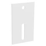 BAGPLADE HVID MP-963V