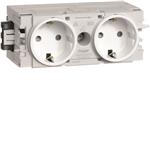 STIKKONTAKT ECOLINE 2XSCHUKO C-
