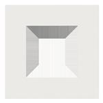 ENKELT RAMME, PURE WHITE STEEL