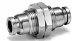 BULKHEAD UNION MALE 12MM STAINLESS STEEL
