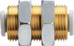BULKHEAD UNION TUBE-TUBE 10MM BRASS