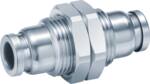 BULKHEAD UNION MALE 10MM STAINLESS STEEL