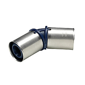 Wavin Tigris K1 press vinkel 50 mm 45°. Kun til U-bakker.