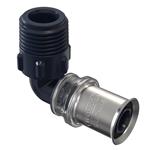 Wavin Tigris K5 vinkel med nippel 16 mm x 1/2''. PPSU. Til U, UP, H, B , TH bakker
