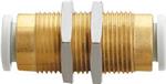 BULKHEAD UNION TUBE-TUBE 6MM BRASS + ENP
