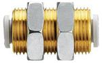 BULKHEAD UNION TUBE-TUBE 10MM BRASS