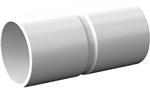 MUFFE PVC 16 MM GRÅ