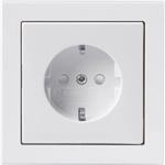 ABB SCHUKO STIKKONTAKT 16A HVID KOMPLET