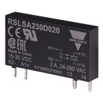 SSR + SOKKEL AC 1POL 230VAC 2AAC DIN