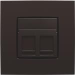 AFDÆKNING 2XRJ45, DARK BROWN