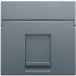 AFDÆKNING 1X RJ45, STEEL GREY