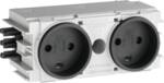STIKKONTAKT ECOLINE 2XDK FOR C-PROFIL