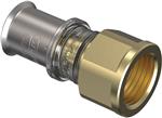 Wavin Tigris M5 overgang med muffe 20 mm x 3/4''. DZR messing. Til U, UP, H, B , TH bakker