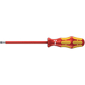 WERA 160 i VDE-isoleret skruetrækker til lige kærv, 0.4 x 2.5 x 80 mm