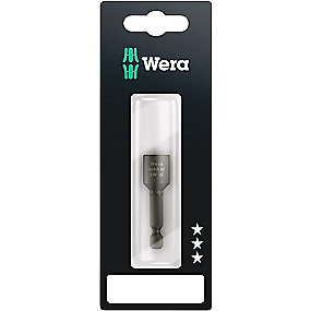 Wera topnøgleindsats 10x50mm Til skruer med udvendig sekskant, med magnet - 869/4 M SB