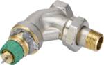 Danfoss RA-DV radiatorventil 1/2''. Vinkelløbende med indbygget trykregulator til 2-strengsanlæg, 013G7713