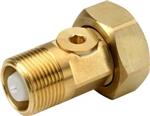 JCH 2296 vandmålerforskruning 3/4'' x 1'' + 50mm. Inkl. Kontrollerbar kontraventil