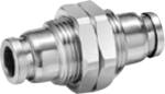 BULKHEAD UNION MALE 6MM STAINLESS STEEL