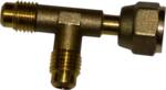 SERVICE T-EE, 2 X 1/4" M, 1 X 1/4" F
