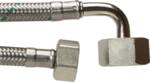 Neoperl Softpex tilslutningsslange 1500 mm. 1/2 L x 3/4 V. Rustfri flet. Koldt & varmt vand. NEOFLEXSPX DN8