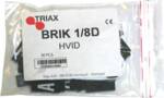 BRIK D 1/8 HVID