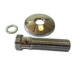 tilgangsstykke 3/4''x1/2'' 85 mm med afspærring, pakning, roset, Til brus.
