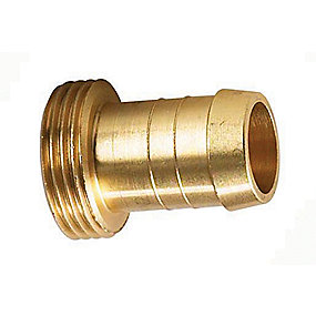 3/4" MESSING SLANGENIPPEL