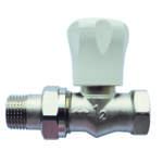 HÅNDREGULERET RADIATORVENTIL 1/2" LIGE