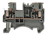 GENNEMGANGSKLEMME PUSH-IN 2.5MM GRÅ