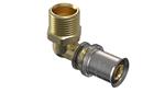 Wavin Tigris M5 vinkel med nippel 16 mm x 1/2''. DZR messing. Til U, UP, H, B , TH bakker