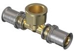 Wavin Tigris M5 t-stykke med muffe 20 mm x 3/4'' x 20 mm. DZR messing. Til U, UP, H, B , TH bakker