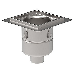 Blücher ind.afløb Ø110/300mm uden vandlås 300x300mm beton/klinke