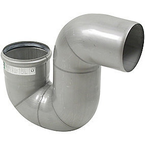 Blücher EuroPipe vandlås 87,5°. 110mm, med o-ring, syrefast stål