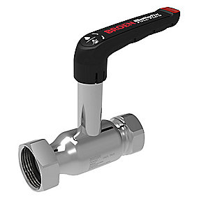 BROEN Ballofix kuglehane 3/4'' DN20 med højspindel og håndtag. Muffe-press. Rustfrit stål