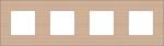 RAMME 4-MODUL, PURE, BAMBOO