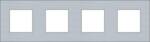 RAMME 4-MODUL, PURE, ALU GREY