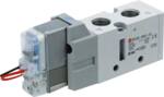 5/2 SOLENOID VALVE G1/4" 24VDC PUSH TURN