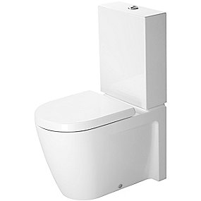 Duravit Starck 2 toilet B-T-W skål 370x630mm uni-lås. Uden cisterne & sæde