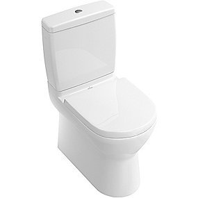 V&B O.Novo toilet 640x360x430mm skjult P-lås hvid alpin. CeramicPlus. Uden cisterne