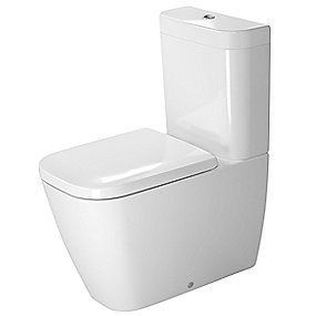 Duravit Happy D.2 toilet B-T-W skål 365x630mm. Universallås. Uden cisterne & sæde