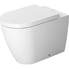 Duravit Me by Starck vægtoilet 370x600mm back to wall, vandret afløb p-lås med Wondergliss